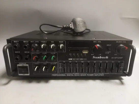 BOXED SUNBUCK AV-MP326BT DIGITAL ECHO KARAOKE MIXER POWER AMPLIFIER 