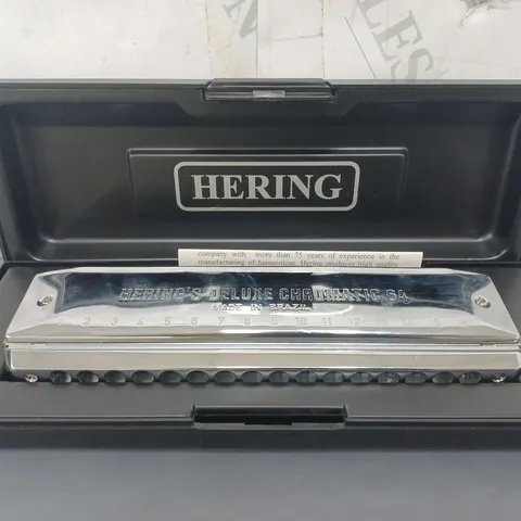 HERING 6164 DELUXE CHROMATIC HARMONICA