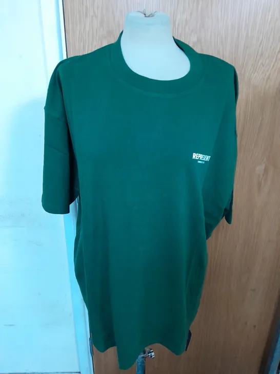 REPRESENT OWNER'S CLUB JERSEY T-SHIRT IN RACING GREEN SIZE XL