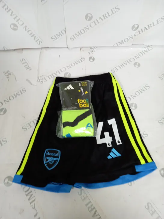 ARSENAL FC AWAY KIT WITH RICE 41 SIZE 18