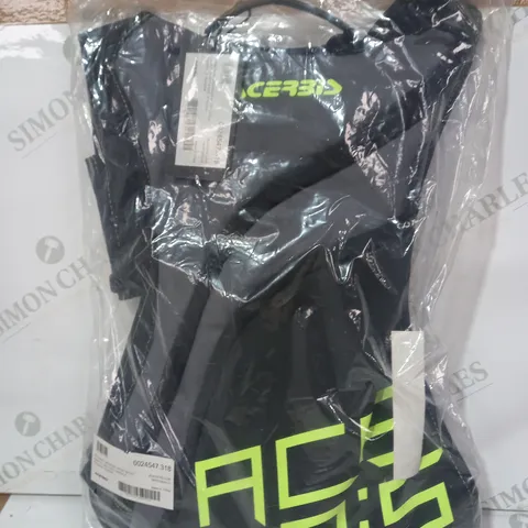 ACERBIS BACKPACK IN BLACK/GREY/LIME