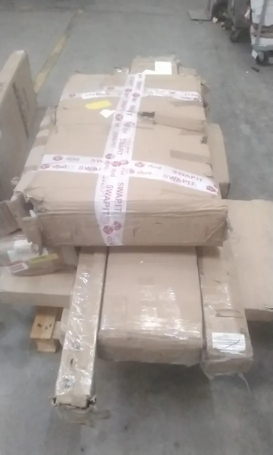 PALLET OF FLATPACK FURNITURE PARTS 