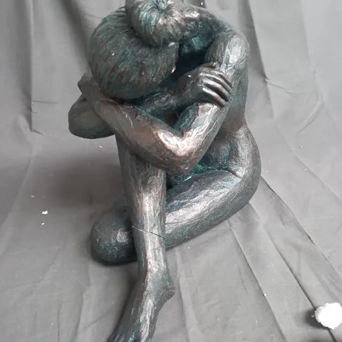 MY GARDEN STORIES AGED BRONZE EFFECT SCULPTURE