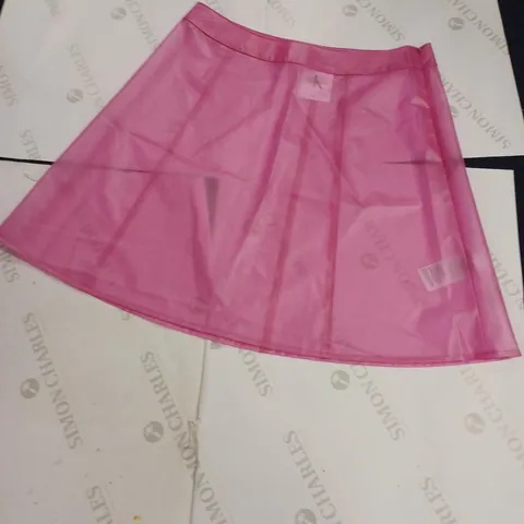 CALVIN KLEIN THIS IS LOVE HALF ZIP PINK SKIRT - LARGE