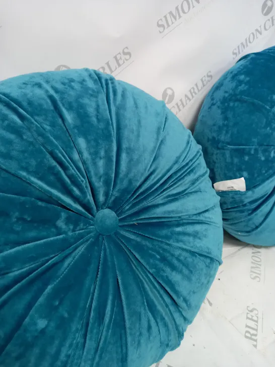 2 X LEXI VELVET ROUND CUSHION