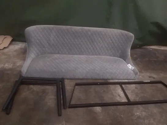 GREY FABRIC BENCH