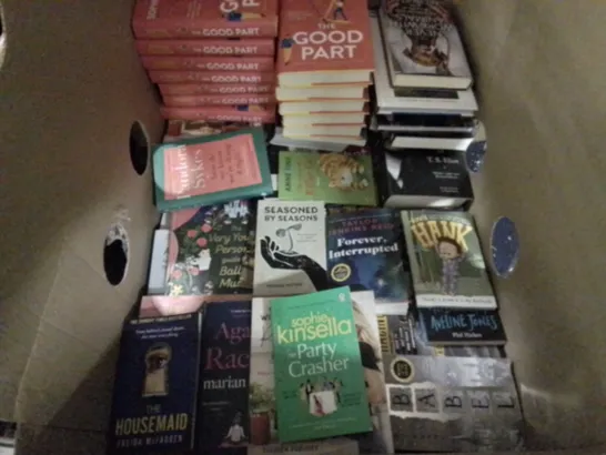 LARGE QUANTITY OF ASSORTED BOOKS TO INCLUDE RETRO CAMERA GUIDE, SOPHIE COUSINS THE GOOD PART AND KETO MEAL PREP