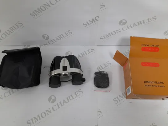 BOXED SUNAGOR 9-45X21 MICRO ZOOM BINOCULARS