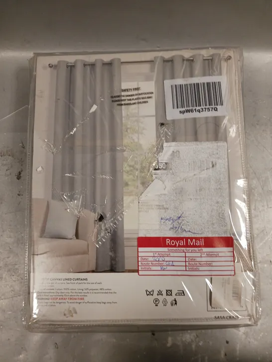 SEALED SASA CRAZE PAIR OF LINED CURTAINS 