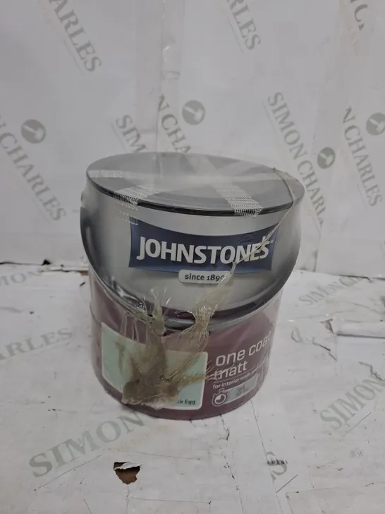 JOHNSTONE'S ONE COAT MATT PAINT - NEW DUCK EGG - 2.5L - COLLECTION ONLY 