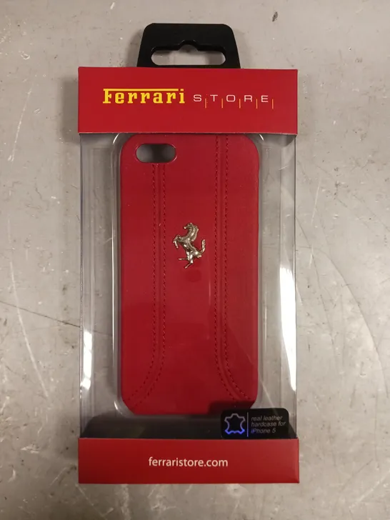 APPROXIMATELY 50 BOXED FERRARI STORE IPHONE 5 LEATHER PROTECTIVE CASES 