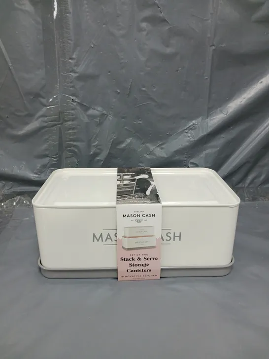 MASON CASH INNOVATIVE KITCHEN SET OF 2 RECTANGULAR TINS