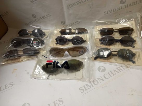 LOT OF APPROX 10 ASSORTED SUNGLASSES TO INCLUDE FILA, STING