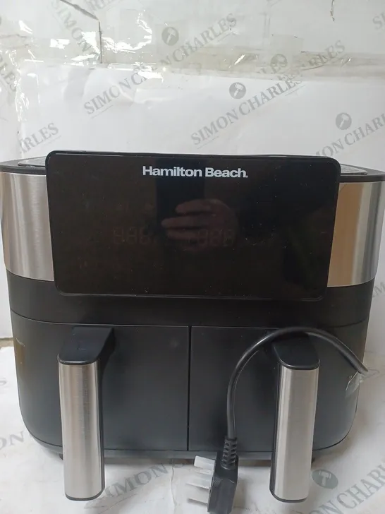 BOXED HAMILTON BEACH HEALTHY COOK DUAL AIR FRYER