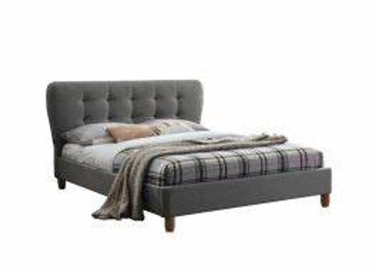 BOXED 150CM STOCKHOLM BED - GREY 2 BOXES COMPLETE 