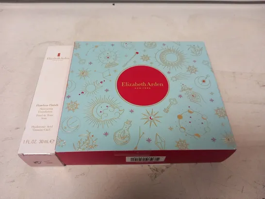 2 ASSORTED ELIZABETH ARDEN PRODUCTS TO INCLUDE; FLAWLESS FINISH AND RED DOOR GIFT SET