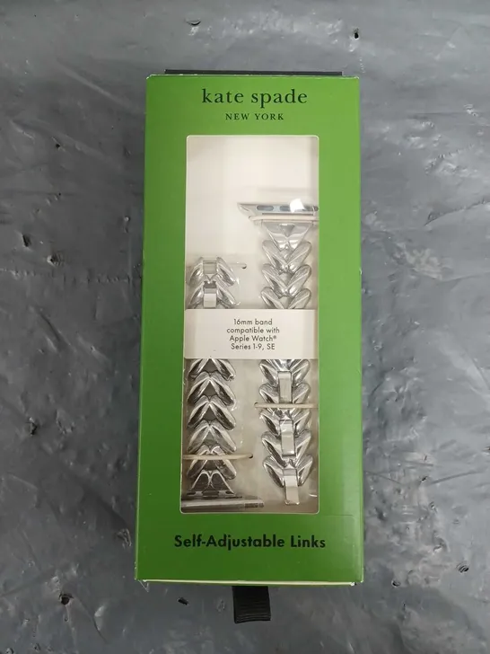 BOXED KATE SPADE SELF-ADJUSTABLE LINKS FOR APPLE WATCH SERIES 1-9, SE