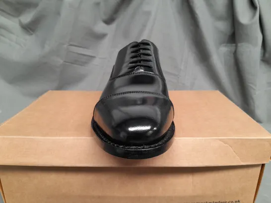 BOXED SAMUEL WINDSOR BLACK SHINNY SMART SHOES - UK 9.5