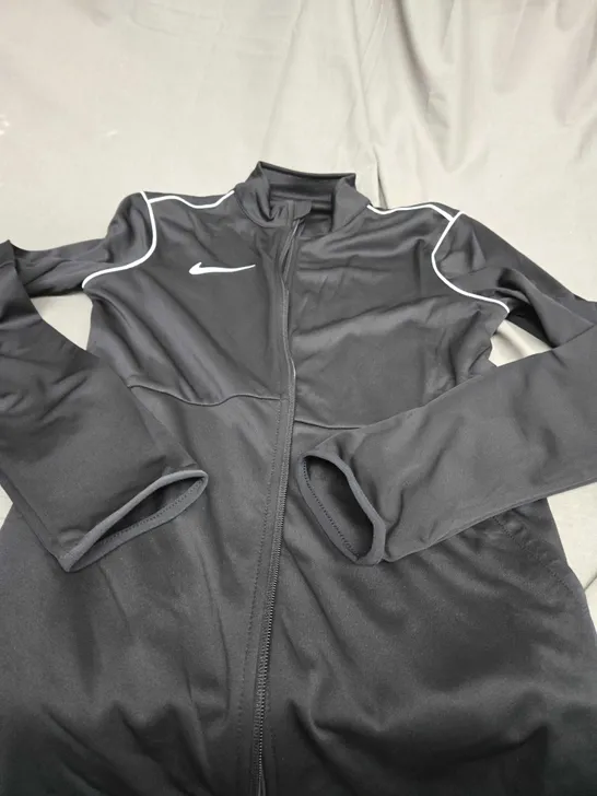 NIKE DRI FIT BLACK JACKET - SMALL