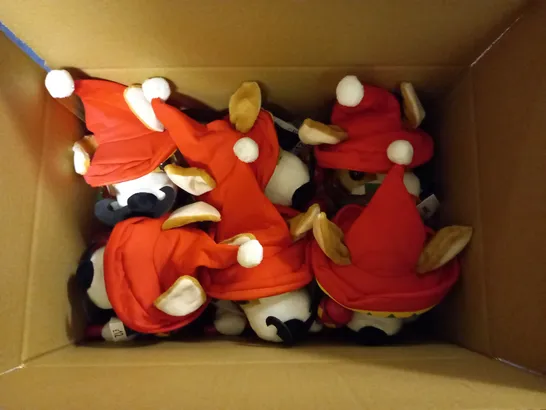 BOXED LOT OF 6 GEORGE ANIMATED DOG CHRISTMAS TOY