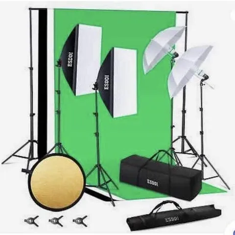 BRAND NEW BOXED ESDDI PS055 LIGHTING KIT ADJUSTABLE BACKGROUND SUPPORT SYSTEM (1 BOX)