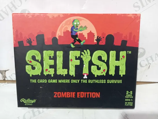 RIDLEY'S GAMES SELFISH CARD GAME - ZOMBIE EDITION