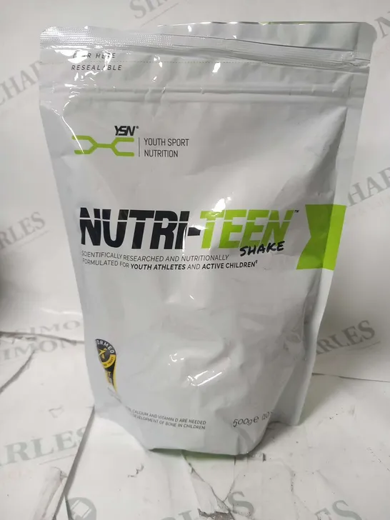 THREE BAGS OF NUTRI-TEEN SHAKE YOUTH SPORT NUTRITION 500G
