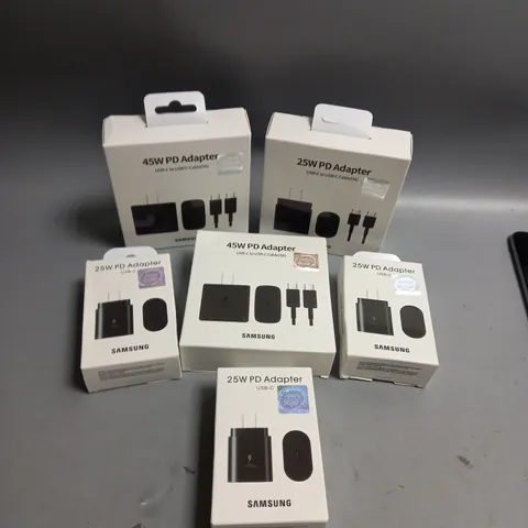 BOXED LOT OF 6 SAMSUNG POWER ADAPTERS