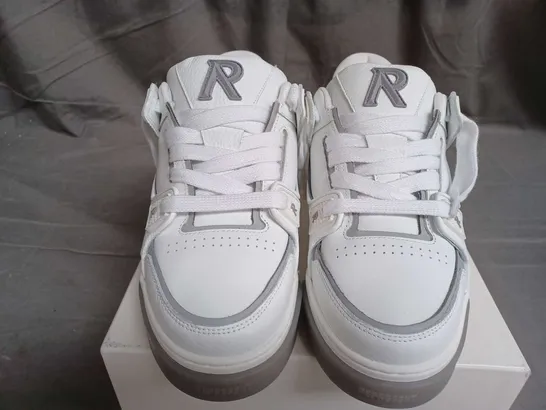 BOXED PAIR OF REPRESENT STUDIO TRAINERS IN WHITE - SIZE 9