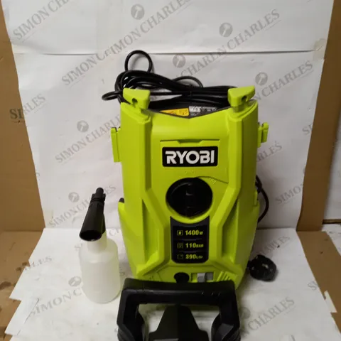 RYOBI RY110PWA 1400W 110BAR PRESSURE WASHER, HYPER GREEN