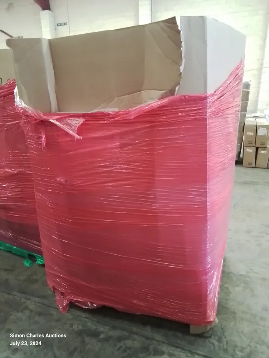 PALLET OF ASSORTED ITEMS INCLUDING AIR COOLER, WET&DRY VACUUM, CHAIR MAT FOR CARPET, WIRELESS TURNTABLE CONVERTER