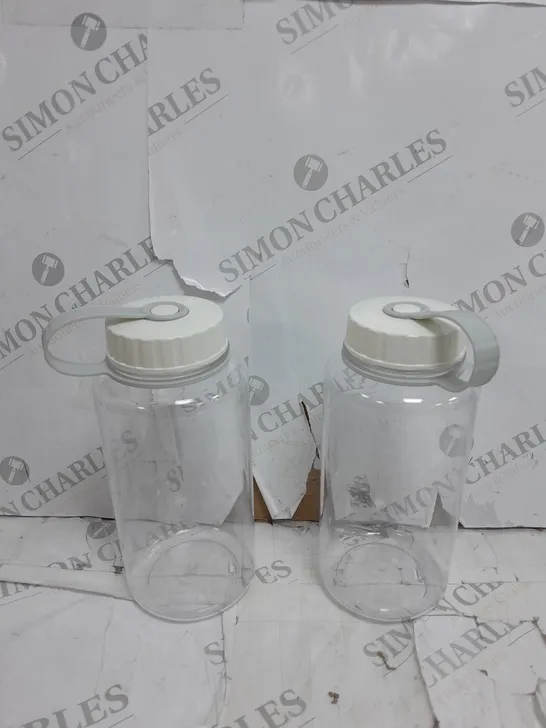 LOCKNLOCK 2X CLEAR 1000ML BPA FREE BOTTLES 