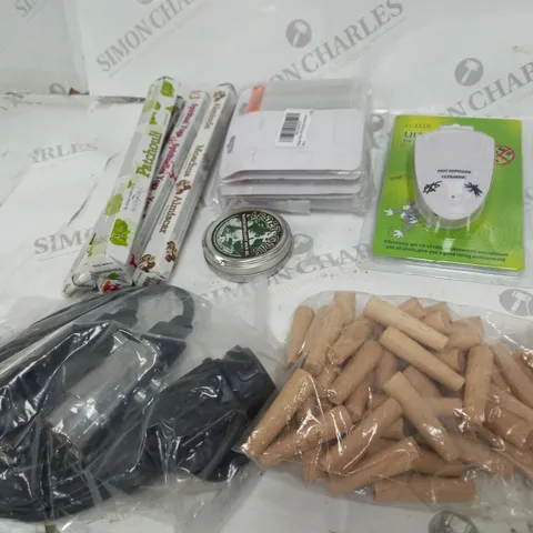  BOX OF ASSORTED HOUSEHOLD ITEMS TOO INCLUDE MULTI - TOOLS  , WAX AND PEST REPELLERS  