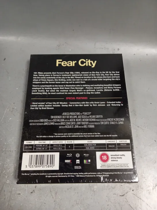 SEALED FEAR CITY BLU-RAY 