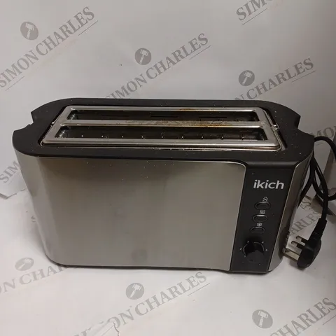 BOXED IKICH 4 SLICE STAINLESS STEEL TOASTER 