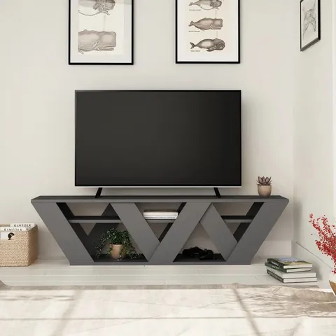 BOXED ENEDINA TV STAND FOR TVS UP TO 55" - ANTHRACITE 