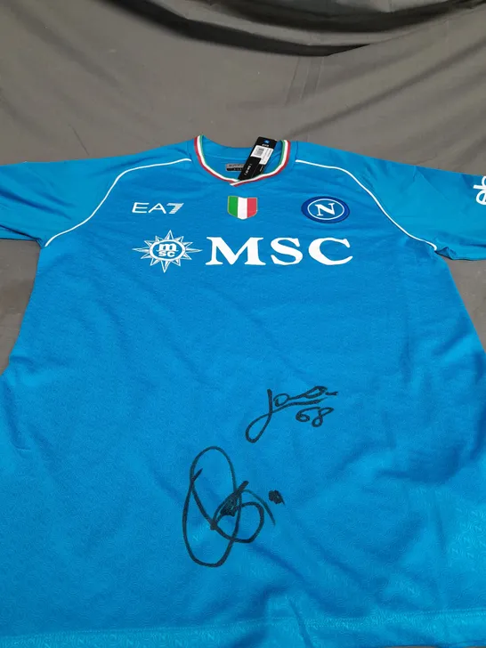 SIGNED NAPOLI FC HOME SHIRT SIZE XL