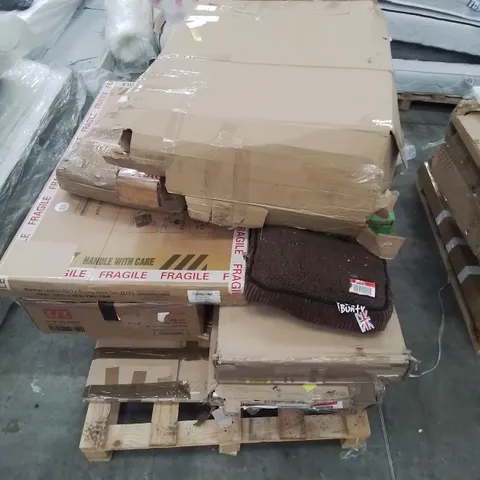 PALLET OF BEDROOM/DINING ROOM FURNITURE PARTS ETC.