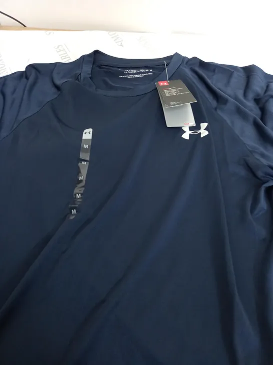 UNDER ARMOUR THE TECH TEE IN NAVY - MEDIUM