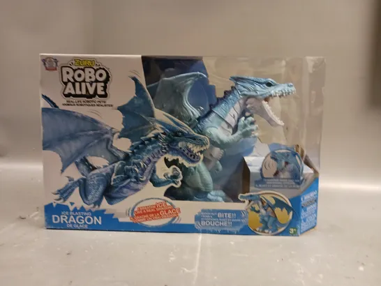 BOXED ZURU ROBO ALIVE ICE BLASTING DRAGON TOY