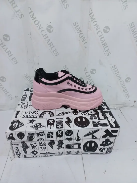 KOI FOOTWEAR LADIES PINK YANDOLL EXILE TRAINERS SIZE 3