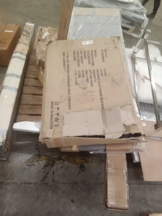 PALLET OF ASSORTED FURNITURE PARTS 