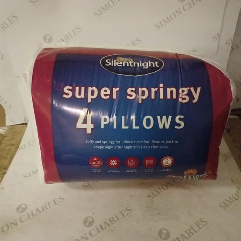 SILENTNIGHT SUPER SPRINGY PILLOW 4 PACK