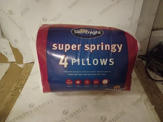 SILENTNIGHT SUPER SPRINGY PILLOW 4 PACK