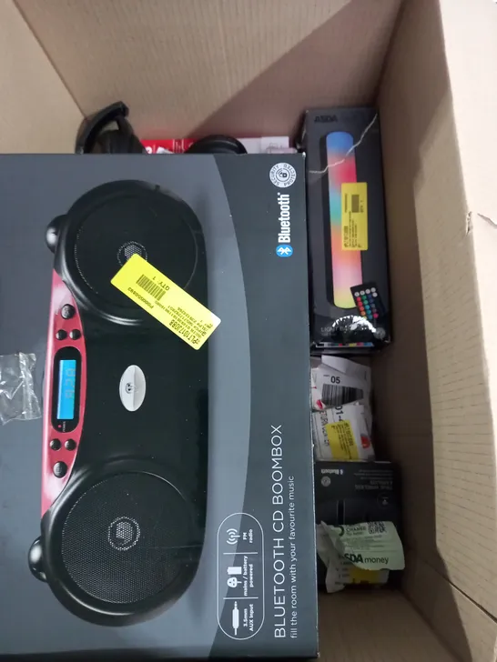 BOX OF APPROX 12 ASSORTED ITEMS TO INCLUDE - AMAZON FIRE TV STICK - WIRELESS HEADPHONES - KIDS HEADPHONES ECT