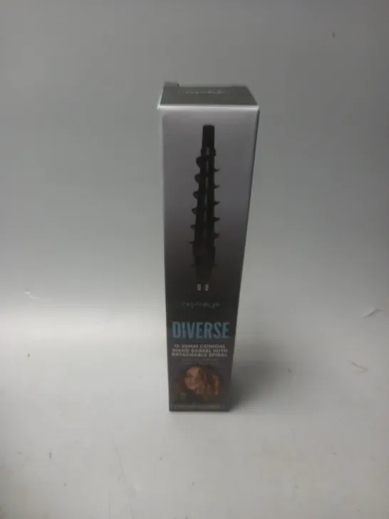 BOXED REVAMP DIVERSE 13-25MM CONICAL WAND BARREL WITH DETACHABLE SPIRAL 