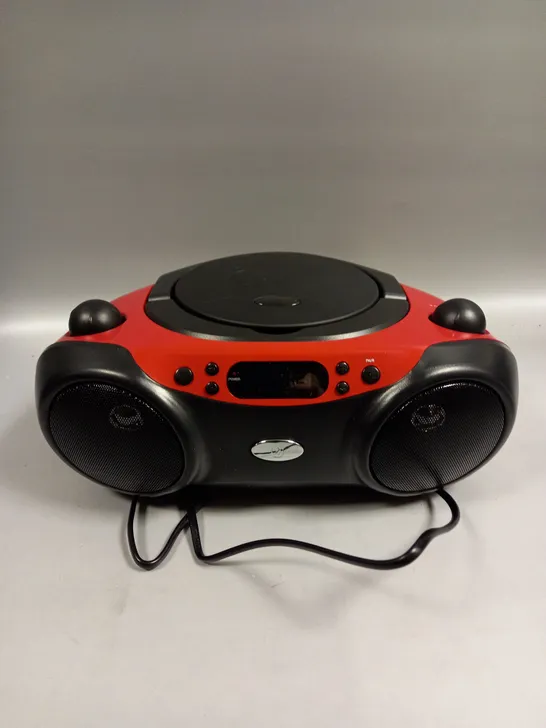 BOXED TECH BLUETOOTH CD BOOMBOX PLAYER 