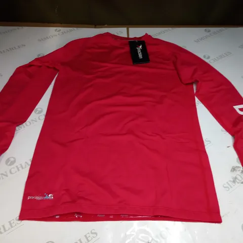 BANNER PRECISION BASE LAYER DR CHALLONERS GS LONG SLEEVE TOP IN RED - XL