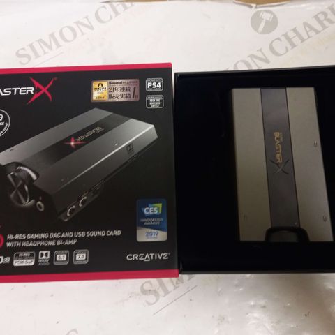 SOUND BLASTER G6 HI RES GAMING DAC AND USB SOUND CARD FOR PS4