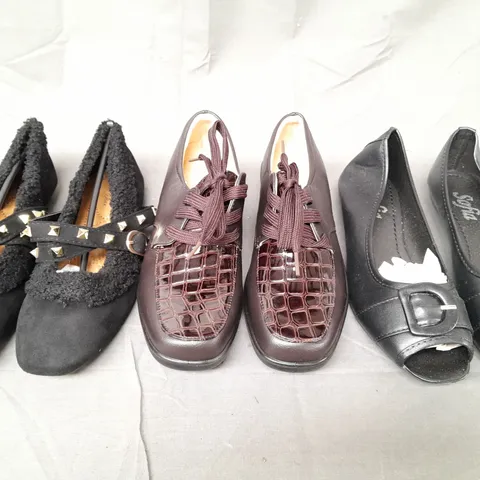 BOX OF APPROXIMATELY 10 BOXED PAIRS OF SHOE SIN VARIOUS STYLES AND SIZES TO INCLUDE BELLA STAR, ELONG, ETC